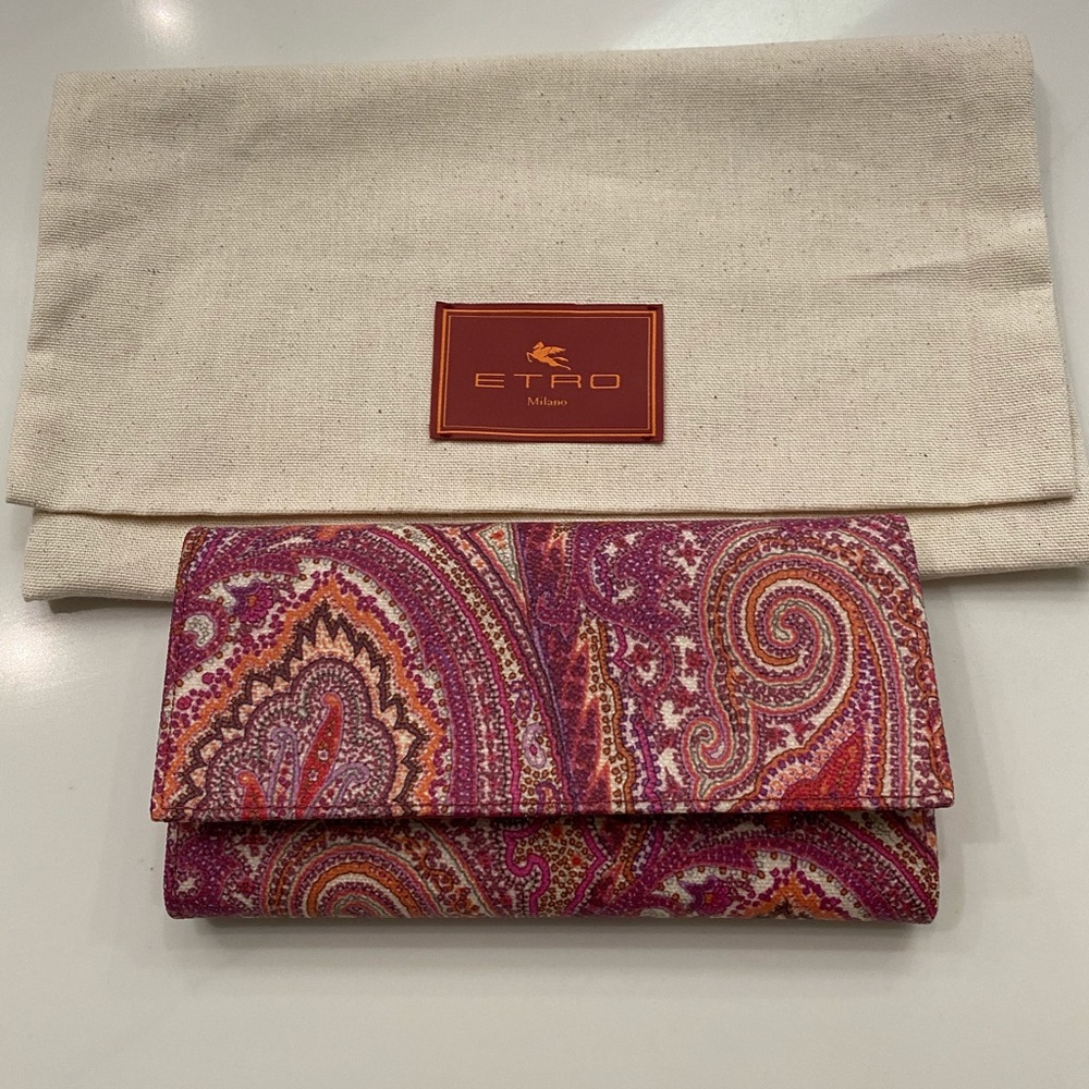 NEW Etro Paisley Wallet